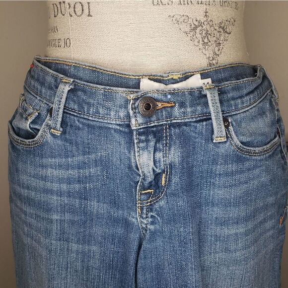 Abercrombie Maddy light blue low-rise straight leg denim jeans - Picture 3 of 11